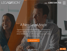Tablet Screenshot of legalvision.com.au